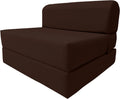 Twin Size Brown Folding Foam Sleeper Chair F139140