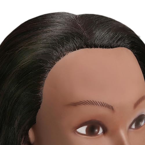 Black 16" Real Hair Mannequin Head L972871