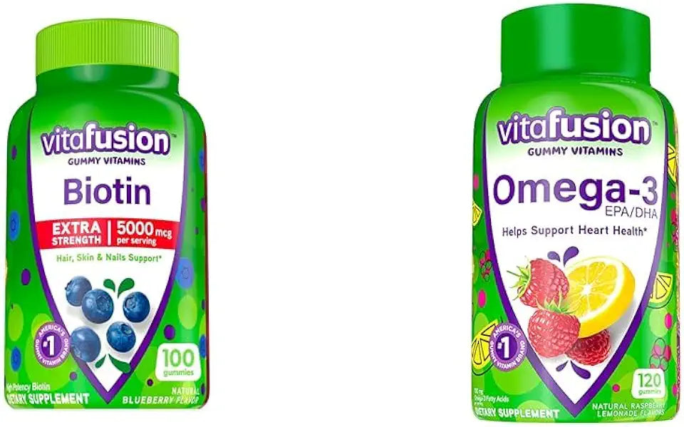 Berry Flavored 5,000 mcg Biotin Gummy Vitamins W5048