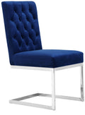 Navy Velvet Dining Chair Set of 2 Z64460