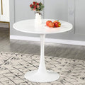 Round White Dining Table 31.5 Diameter Y4800