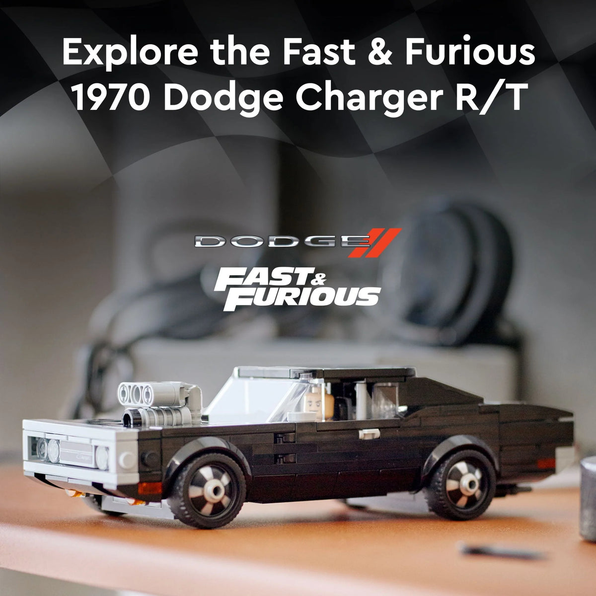 1970 Dodge Charger R/T Toy Car Model Kit B2218