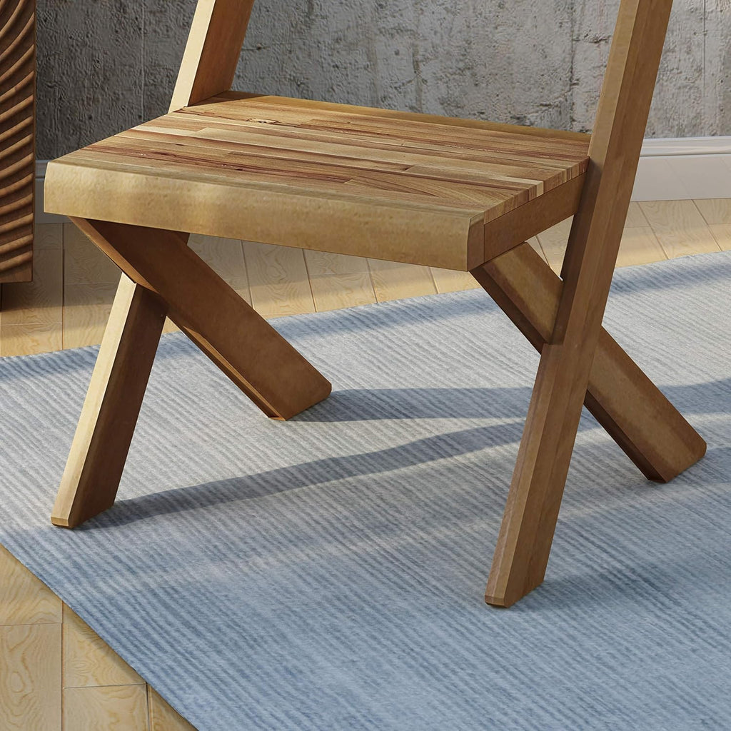 Acacia Wood Chairs Set of 2 F883227