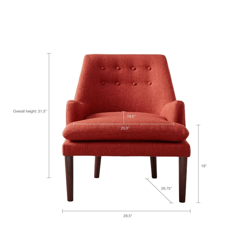 Midcentury Modern Upholstered Accent Chair I7932