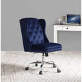 Midnight Blue Velvet Office Chair Z29218