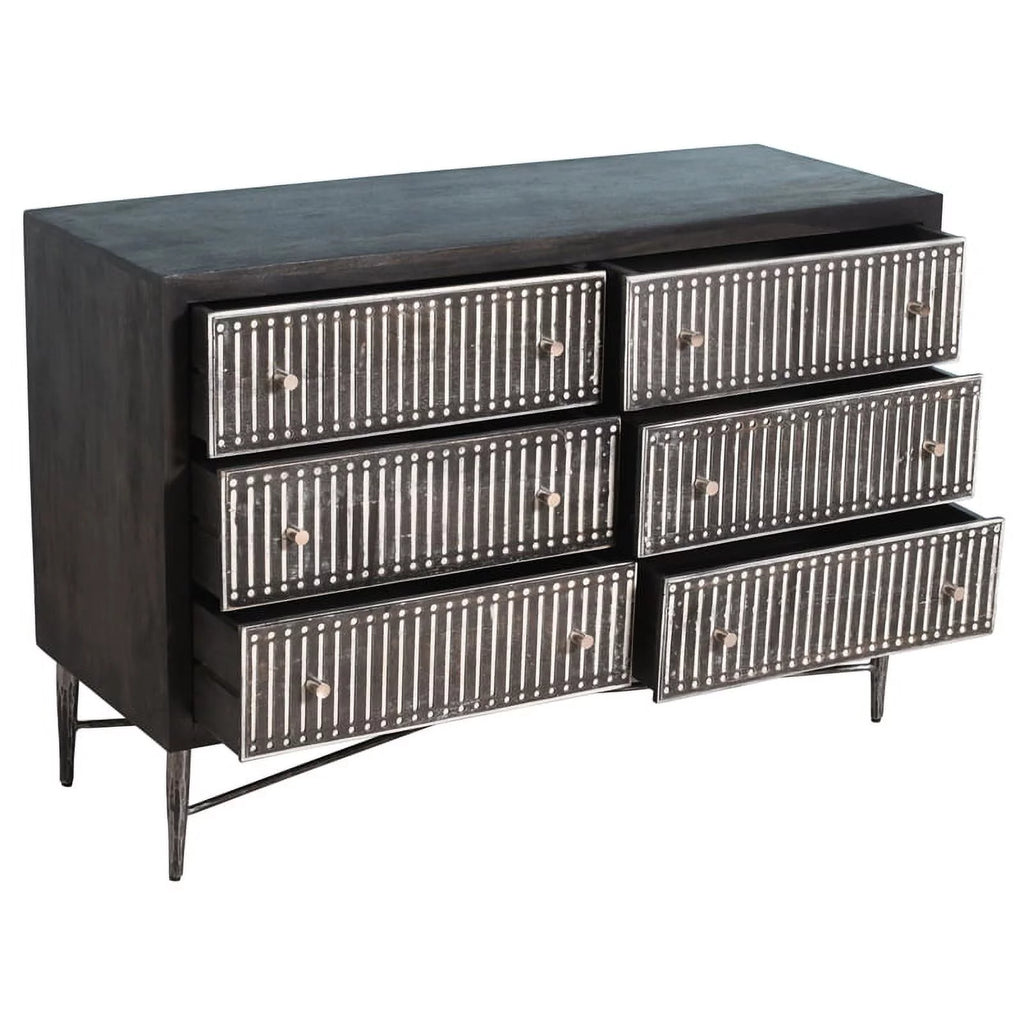 6 Drawer Mango Wood Chest I95989