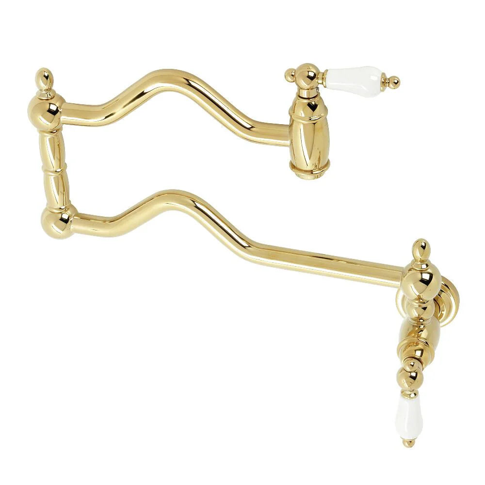 Two-Handle Pot Filler In Polished Brass Q63770
