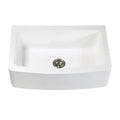 33 In. Single Bowl Farmhouse Kitchen Sink, Matte White U900655