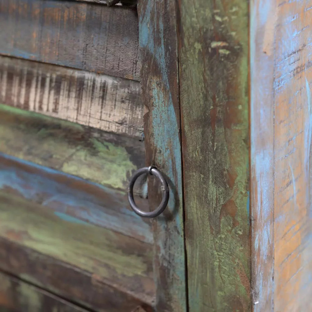 End Table with 1 Drawer 1 Door Reclaimed Wood T789623