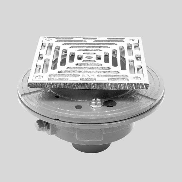 Cast Iron Floor Drain with Nickel Bronze Top C40318