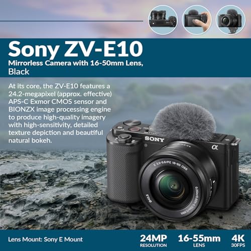 Black APS-C Mirrorless Camera with 16-50mm Lens J9433