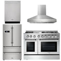 48 Gas Burner Electric Oven Range, Range Hood, Refrigerator, Dishwasher U137429