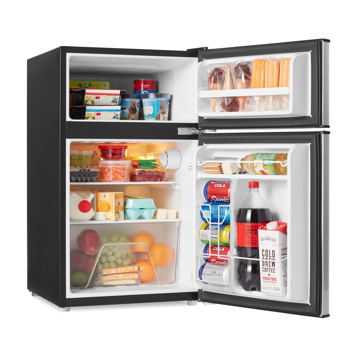 3.1 Cu ft Two Door Mini Fridge with Freezer F597420