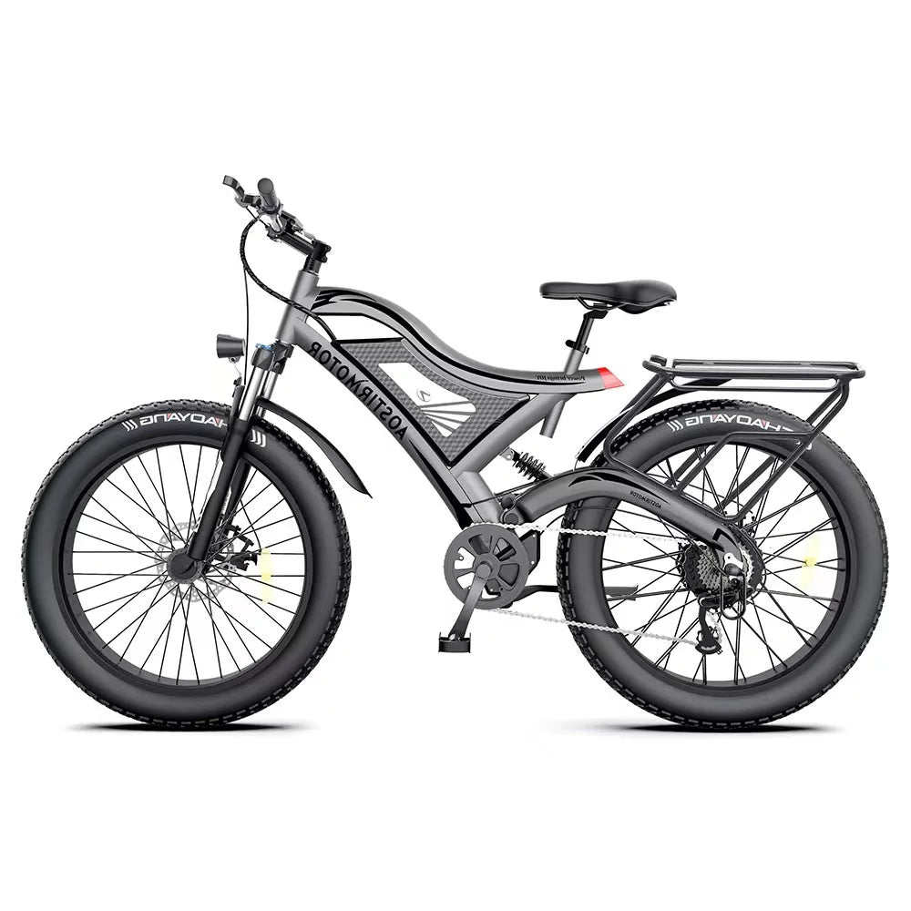 750W Fat Tire Electric Bike 48V 15AH Removable Lithium Battery U398689