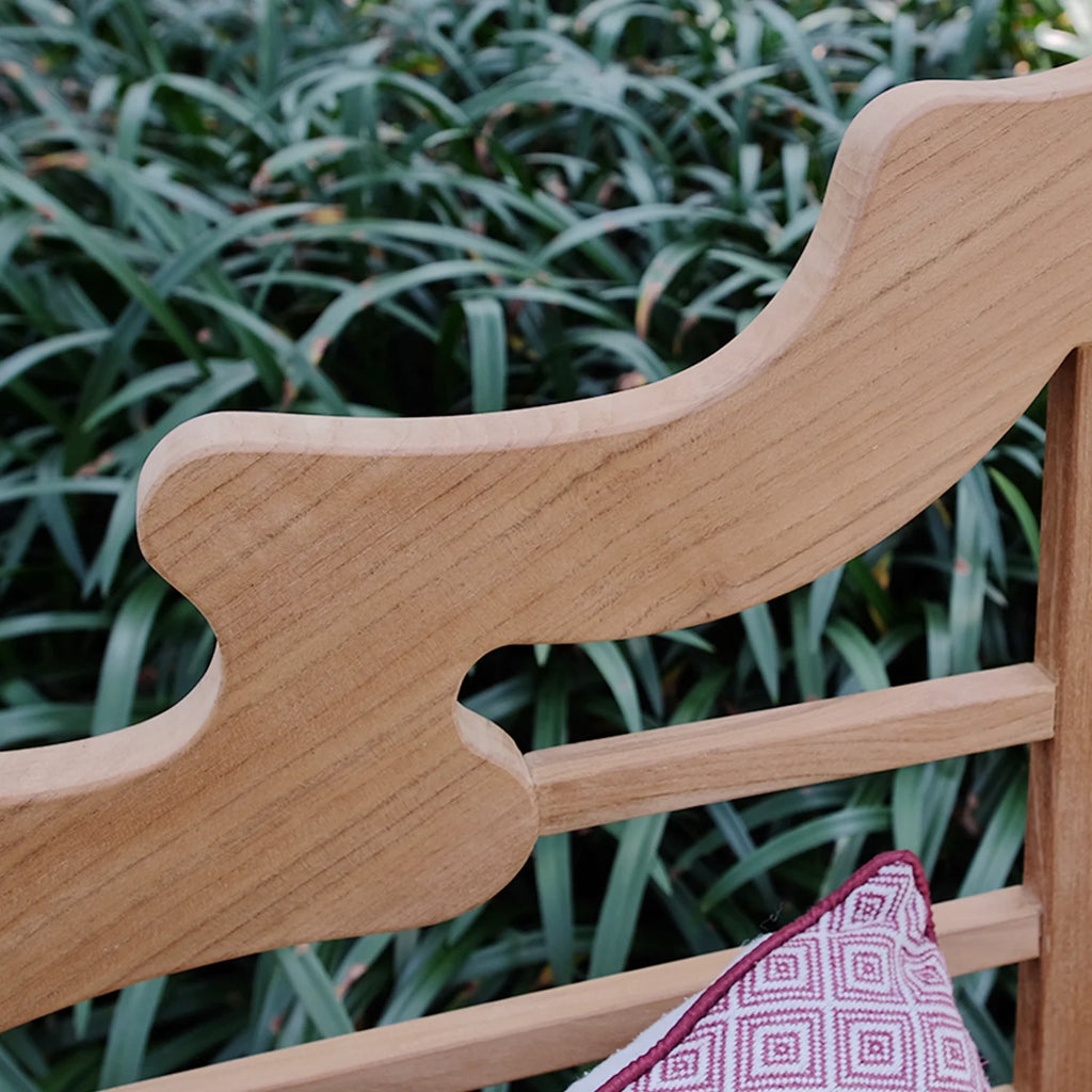 Brown Teak Outdoor Bench F7646