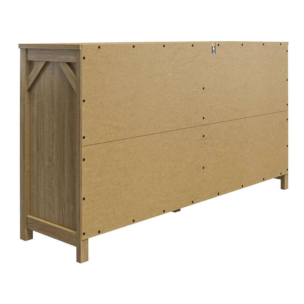6 Drawer Wide Dresser Natural S32440
