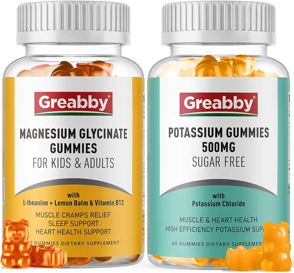 Potassium Magnesium Gummies 500mg 300mg Mineral Supplements S643855