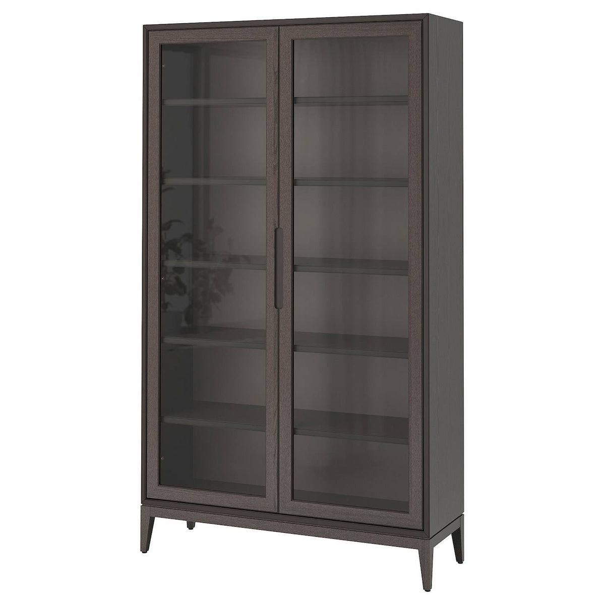Brown Glass-Door Cabinet H569692