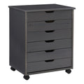 Grey 6-Drawer Rolling Storage Cart A1119