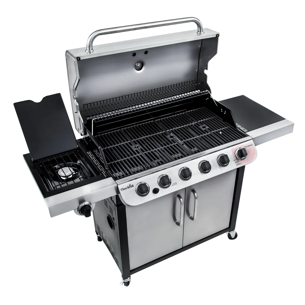 6-burner Liquid Propane Gas Grill with Side Burner W11428