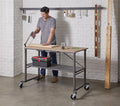Portable Folding Workbench with Locking Casters, 600 lb. Capacity S906174