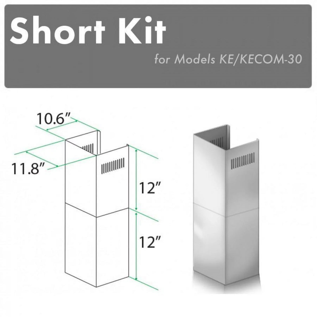2-12 in. Short Chimney Pieces C634791