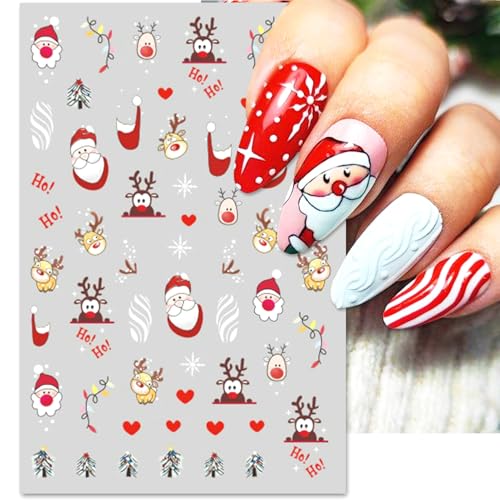 Varied Holiday Nail Art Stickers R4298