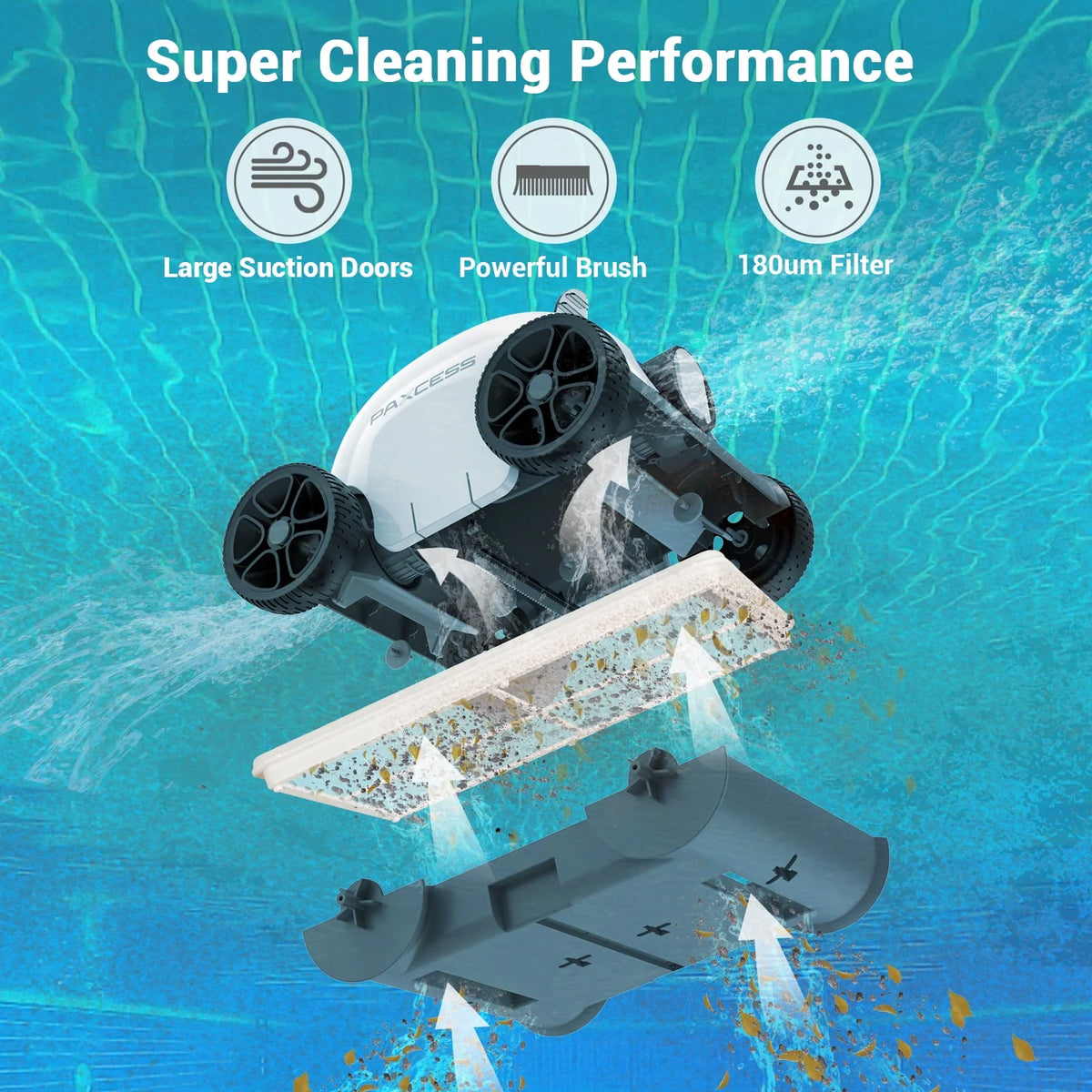 Cordless Automatic Robotic Pool Cleaner L78305