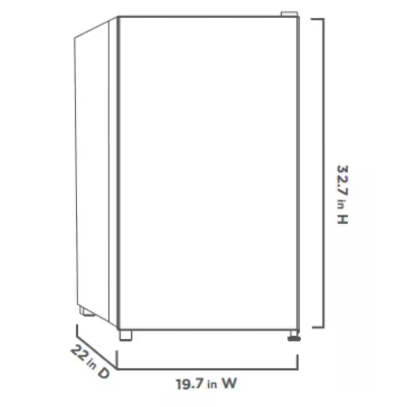 Mini Refrigerator in Black U1064