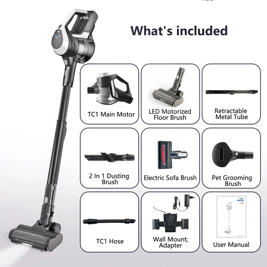 Cordless Vacuum with LED Display M886