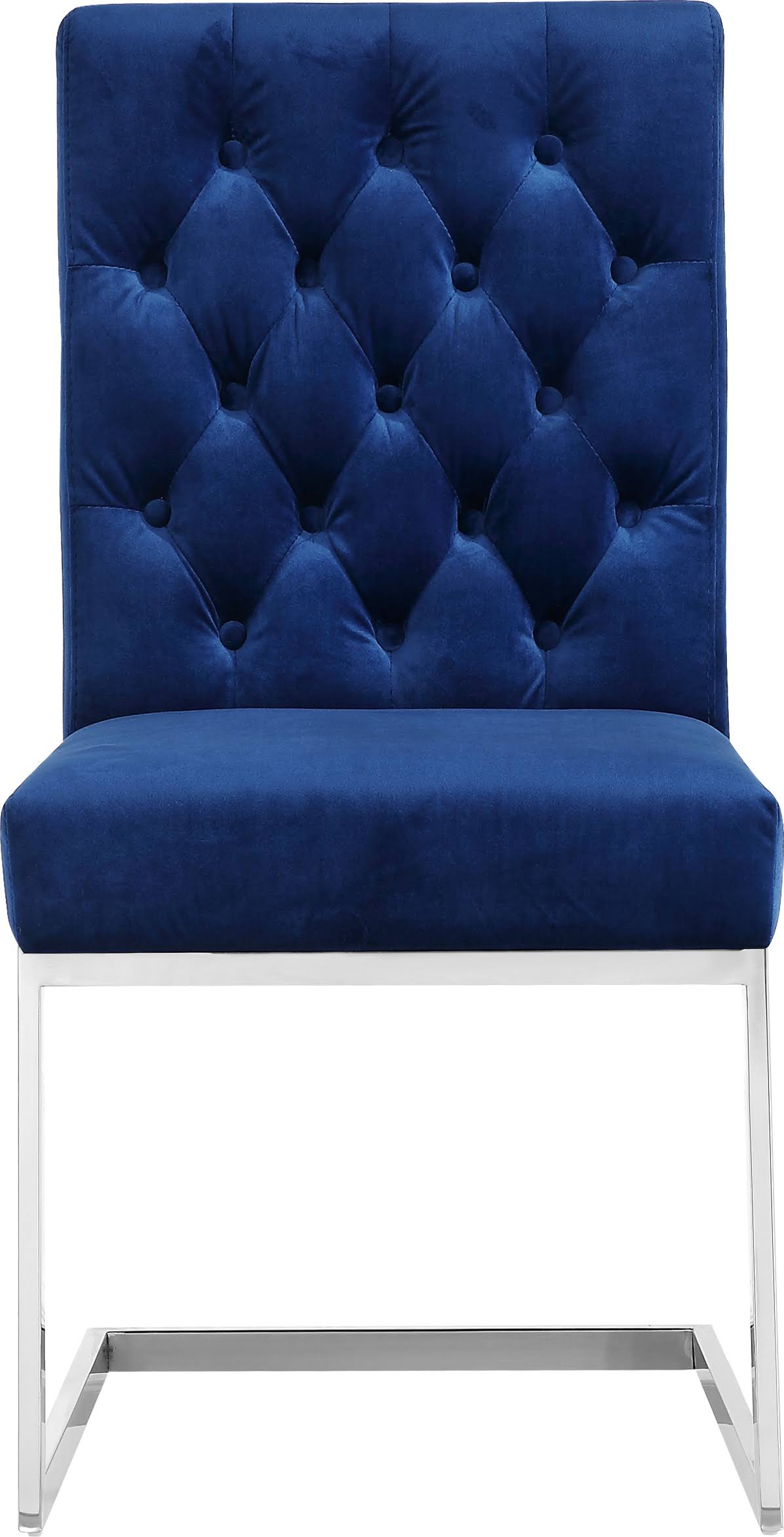 Navy Velvet Dining Chair Set of 2 Z64460