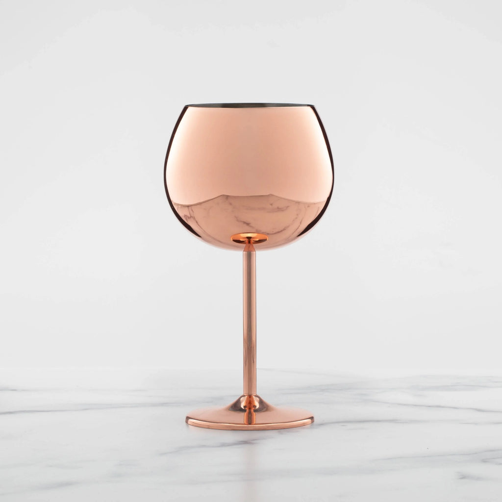 Set of 4 12 Ounce Copper Wine Glass O38210