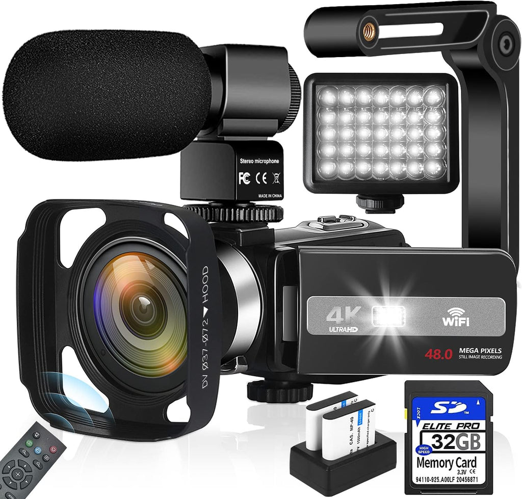 4K Camcorder 48MP 18X Digital Zoom Autofocus Camera B1101