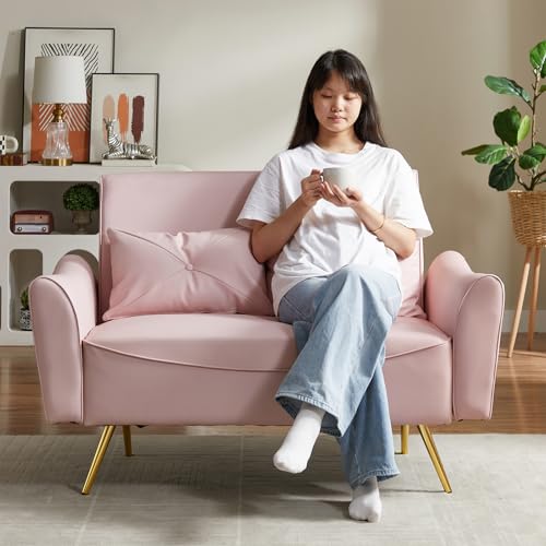 Blue Velvet Loveseat Sofa N128