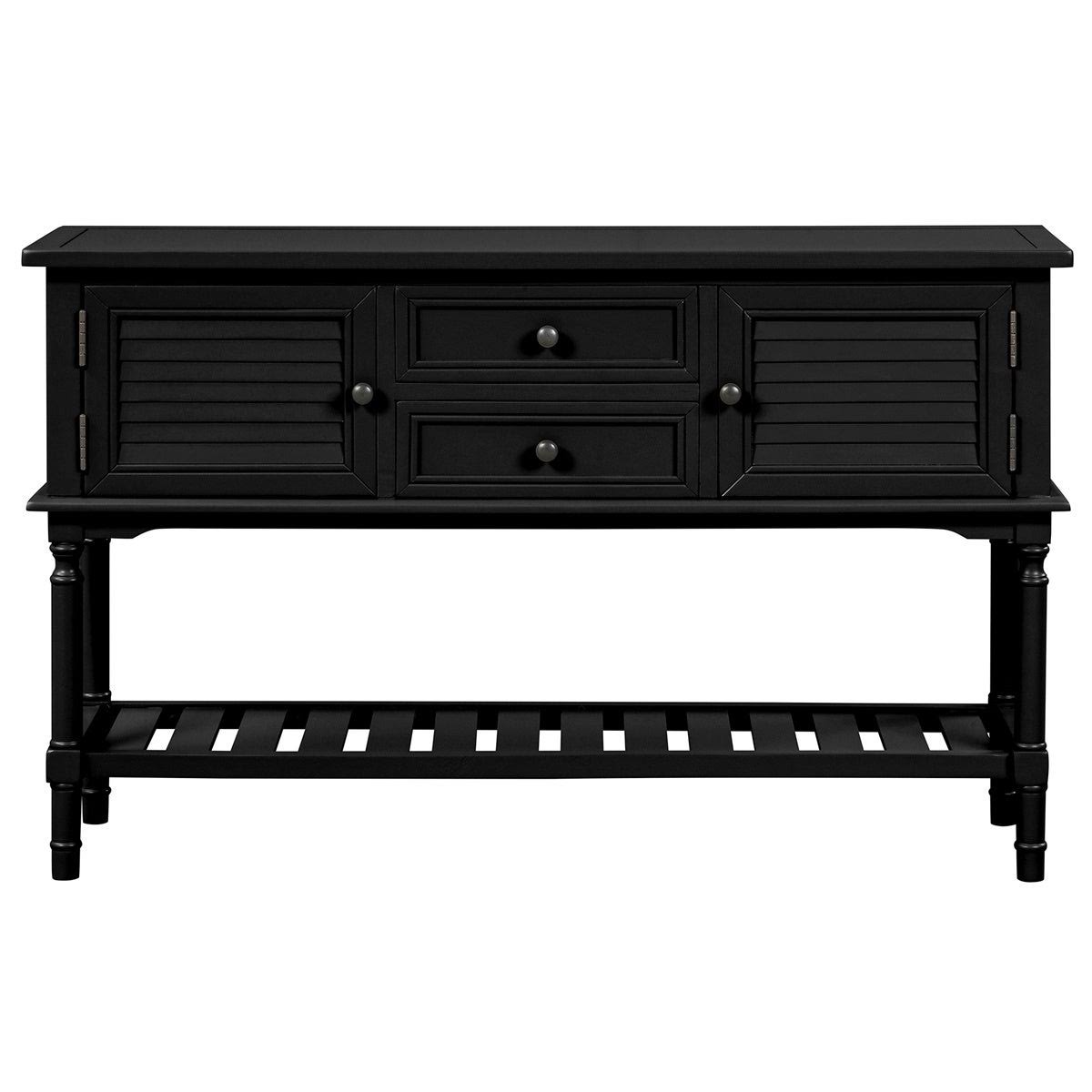 Light Green Console Table with 2 Drawers W2749