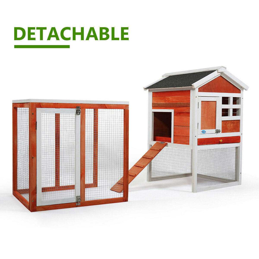 2-Story Wooden Rabbit Hutch G19549