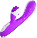 2in1 Vibrator Thrusting Dildo Waterproof Silicone Rabbit Vibrator U423993