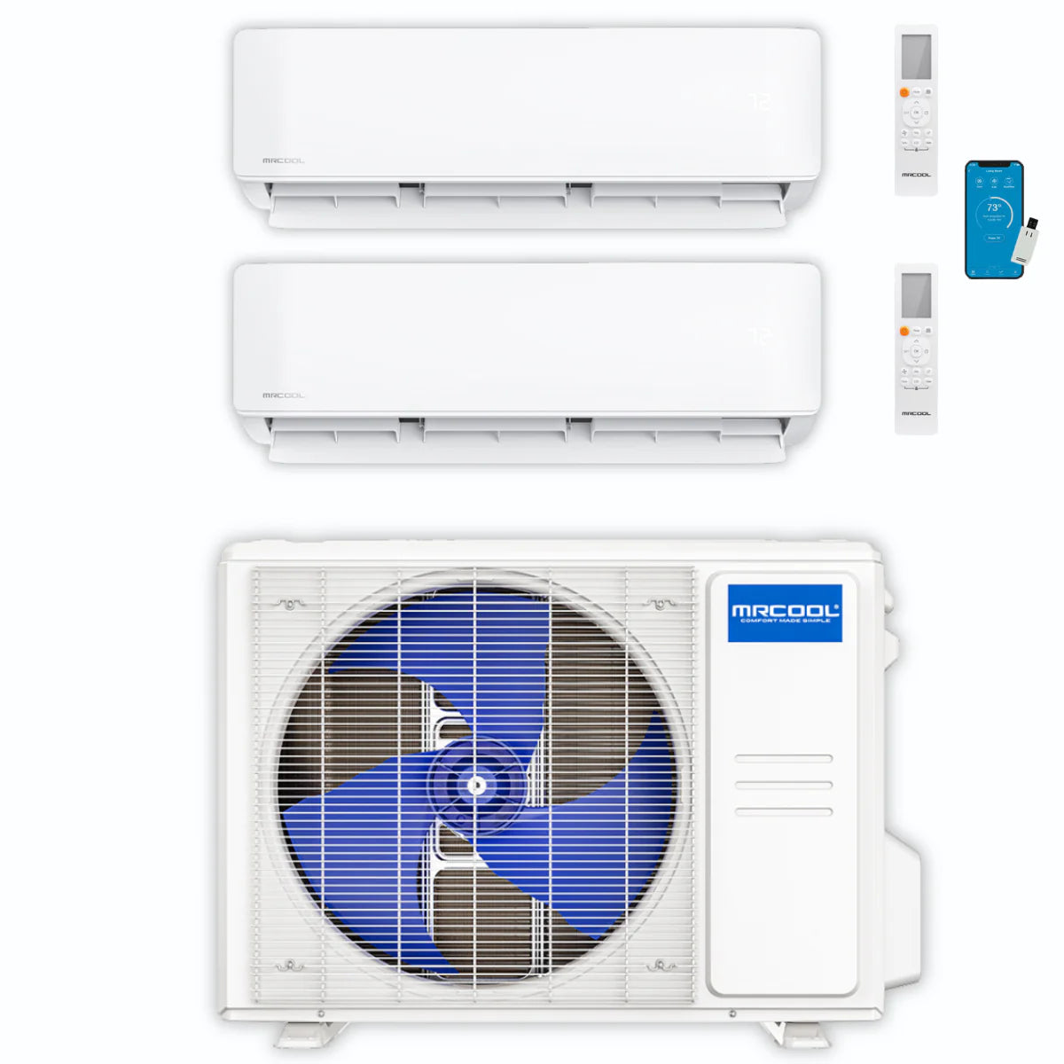 36,000 BTU 2 Zone Ductless Air Conditioner and Heat Pump M75943