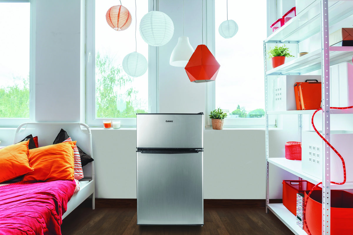 3.1 Cu ft Two Door Mini Fridge with Freezer F597420