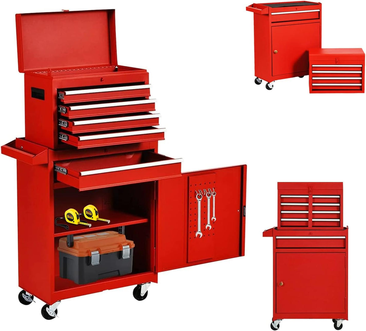 5 Drawer Rolling Tool Chest with Wheels C527