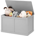 White Wooden Kids Toy Storage Chest Organizer M29700