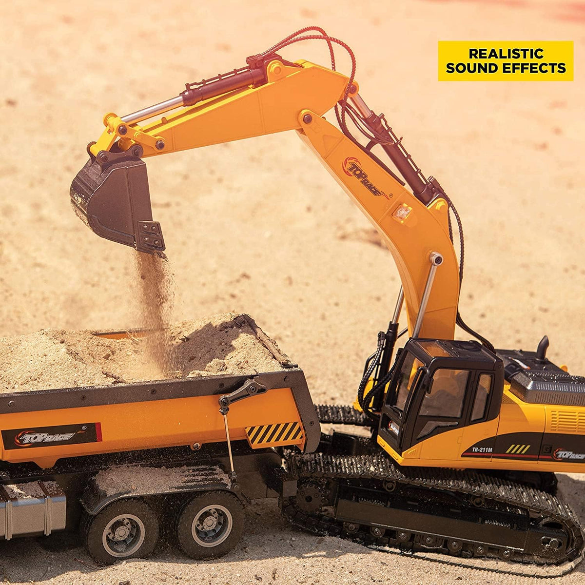 15 Channel Remote Control Excavator Construction Tractor K49573