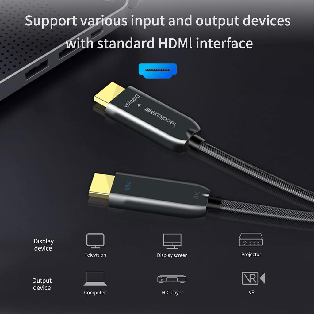 Fiber Optic HDMI Cable 49 Feet 8K 48Gbps K93210
