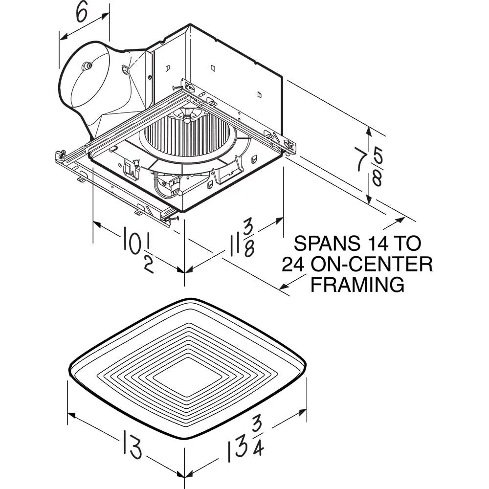 Exhaust Fan Housing I9595