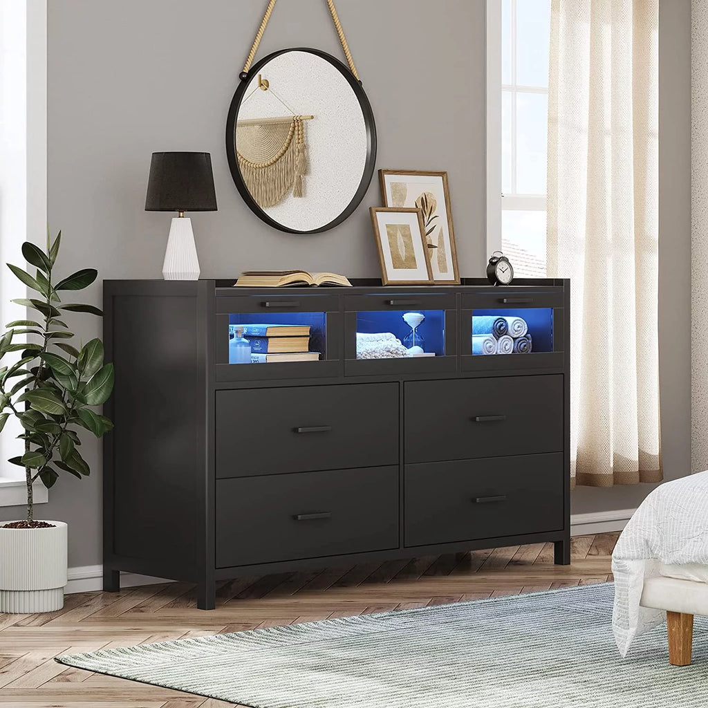 White 7 Drawer Wooden Dresser A79646