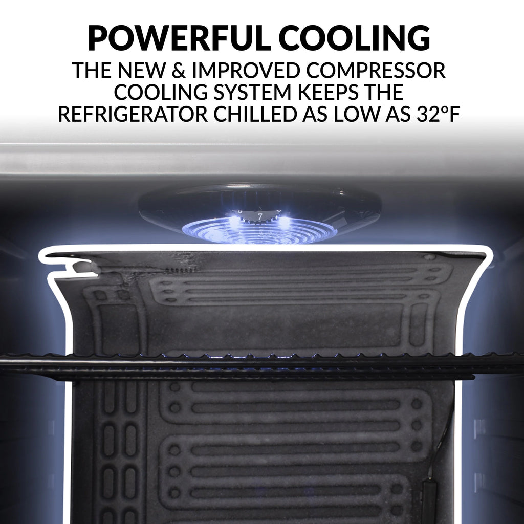 3.5 Cu. Ft. 135 Can Stainless Steel Beverage Cooler N264383