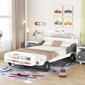 Twin Size Car-Shaped Platform Bed with Storage Shelf D907106