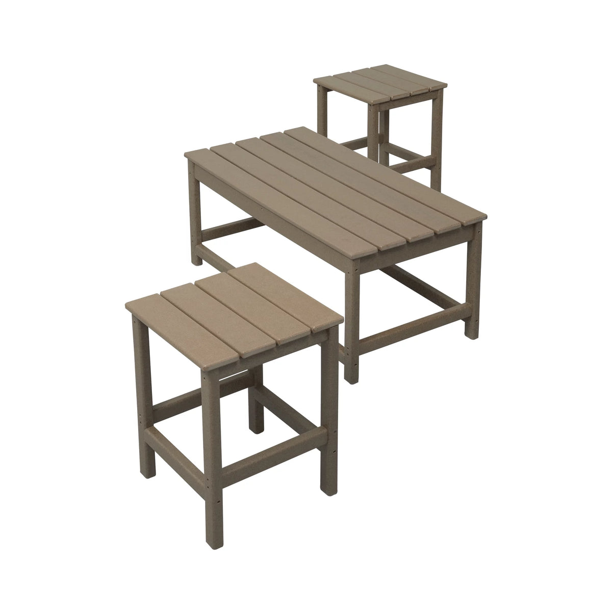 3-Piece All Weather Poly Lumber Outdoor Table Set A160626