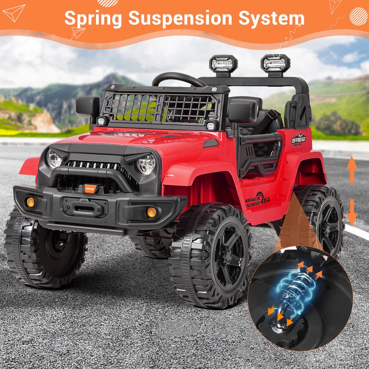 12V Electric Ride on Toy Car with Remote Control U56084
