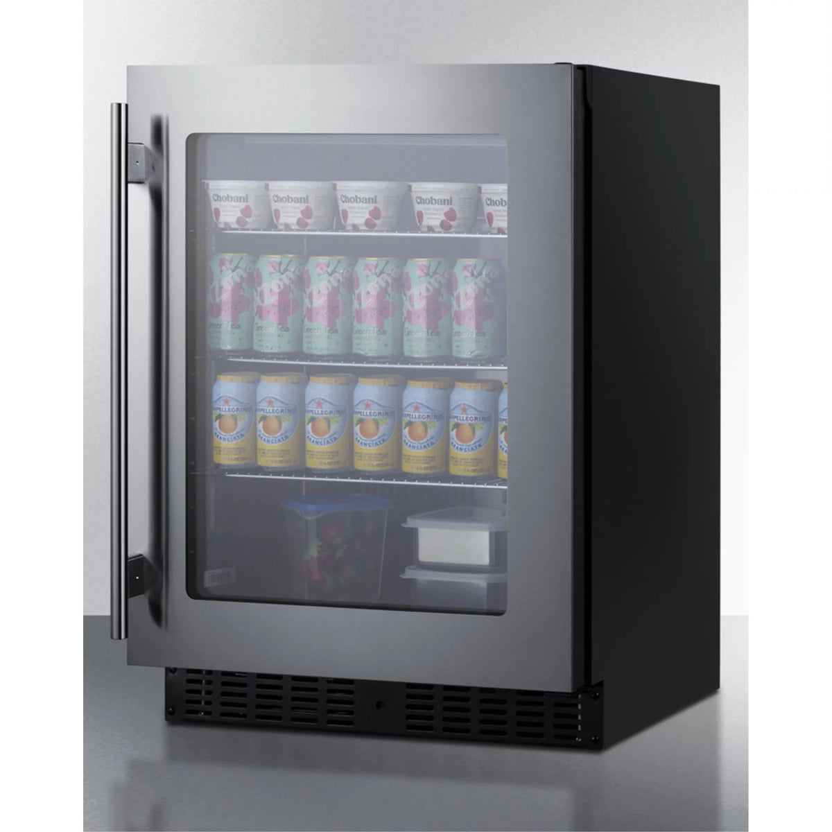 24" Wide 3.25 Cu. Ft. Compact Freezerless Refrigerator Stainless Steel R474